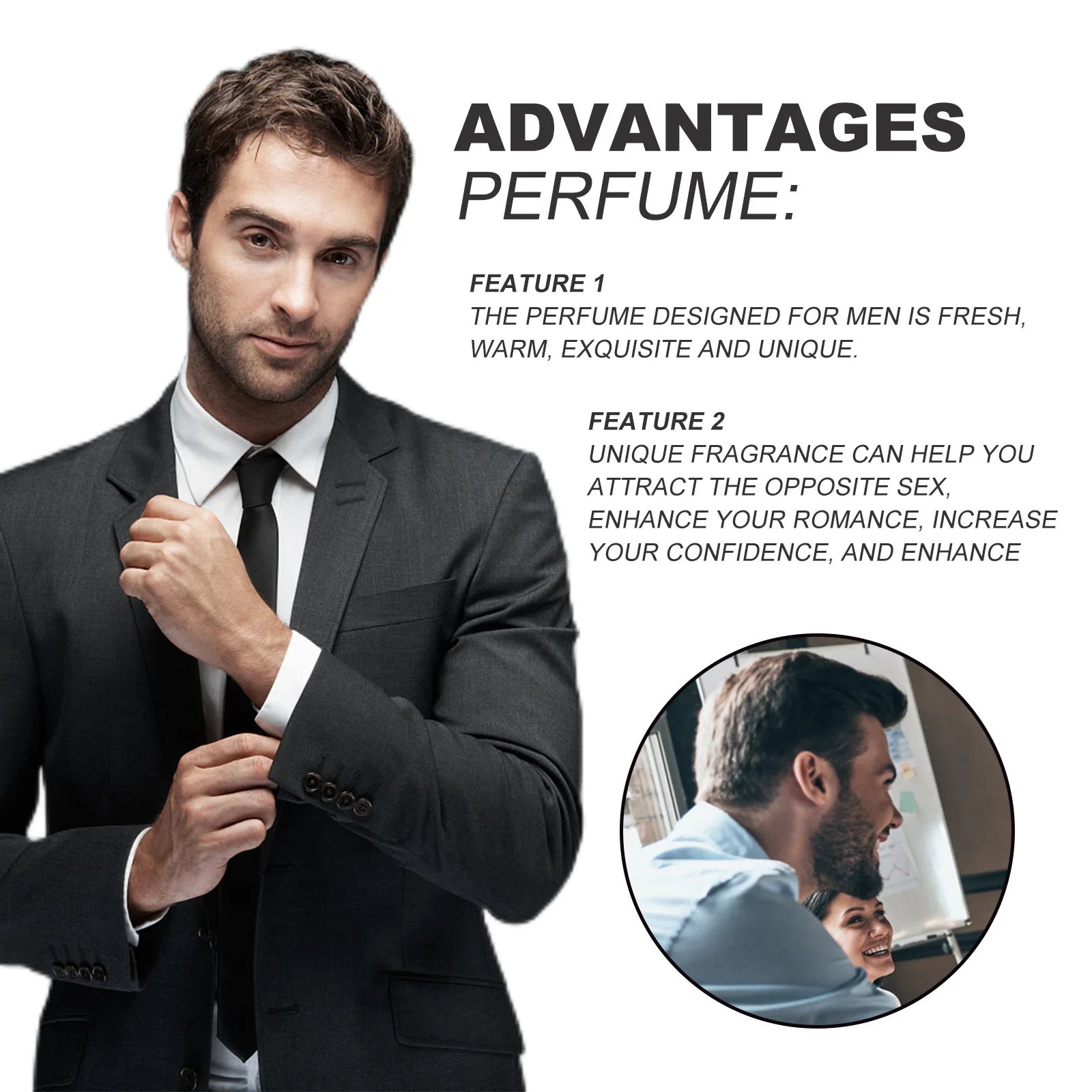 Roxelis 50ml Lasting Charming Perfume Cologne Fragrance Pheromone Fresh Release Charm Eau De Parfum Dating Flirting Perfume Gift