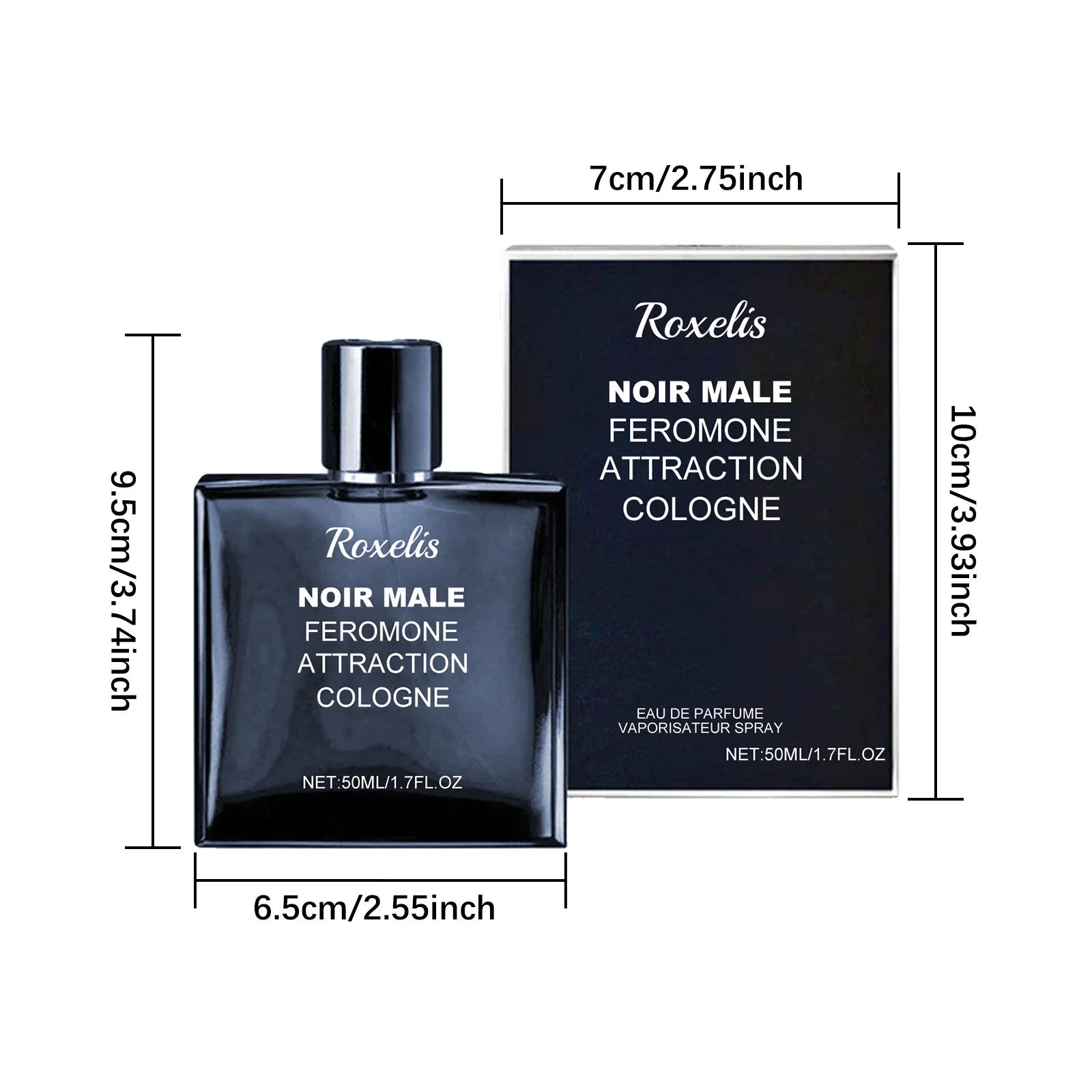 Roxelis 50ml Lasting Charming Perfume Cologne Fragrance Pheromone Fresh Release Charm Eau De Parfum Dating Flirting Perfume Gift