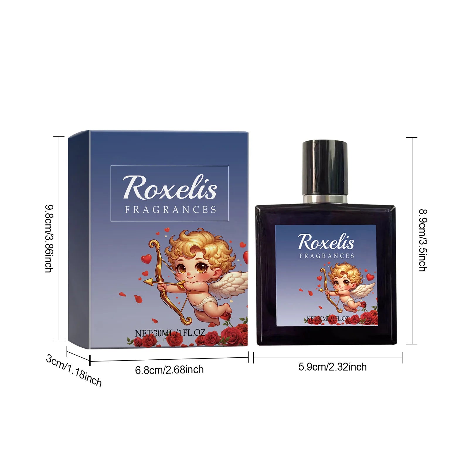 Roxelis 30ml Cupid Cologne Perfume Men Body Refreshing Relaxing Pheromone Flirting Long Lasting Fragrance Dating Gentleman Scent