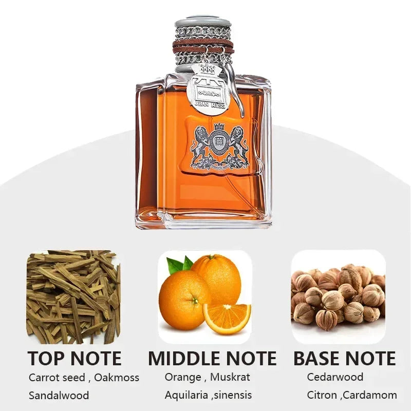 Original Men's Perfume 100ML Ebony Men Sandalwood Perfume Spray Flirting Pheromone Long Lasting Romance Attract Women Gift